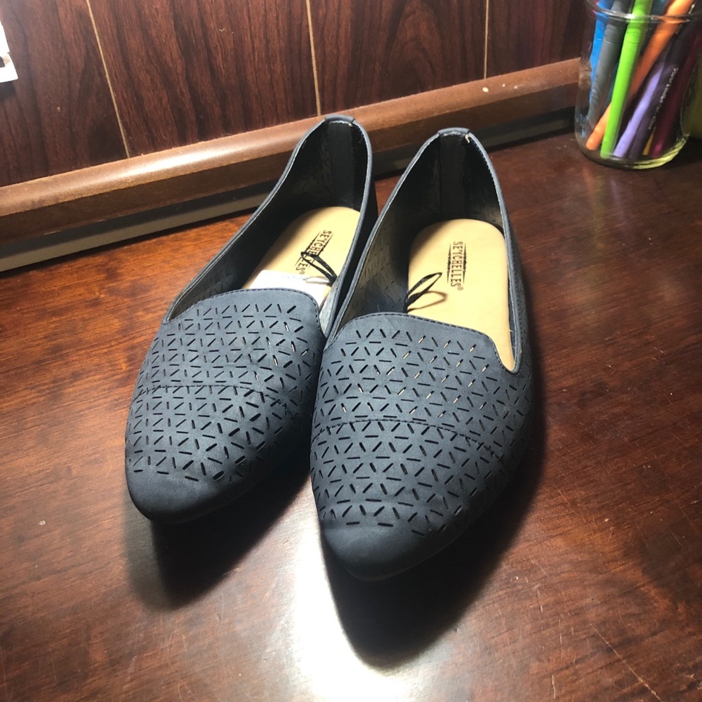 blue flats